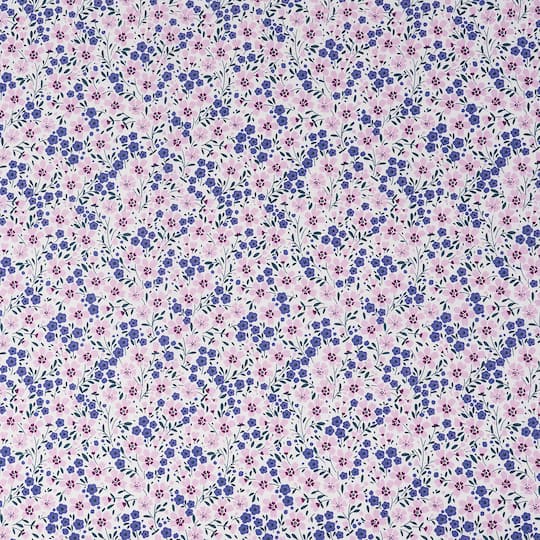 SINGER Spring Floral Packed Cotton Fabric